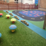 Rubber Mulch in Playgrounds in Rock 9