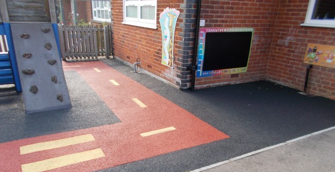 Rubber Wetpour Flooring in Bacton Green